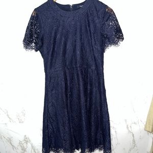 Madewell blue lace dress